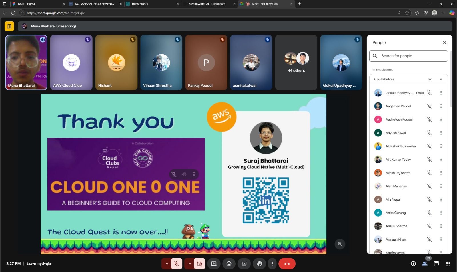 AWS Session & Presentation