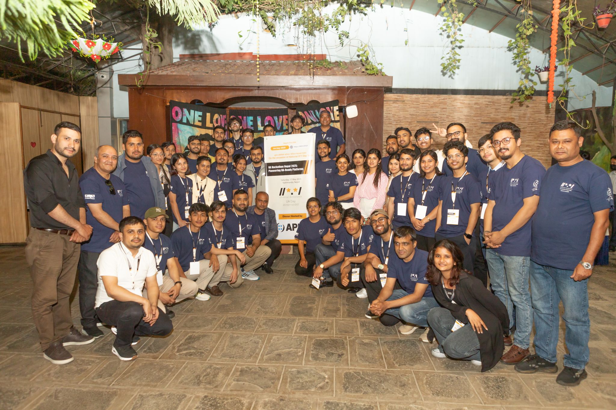 Event Success Celebration with Team